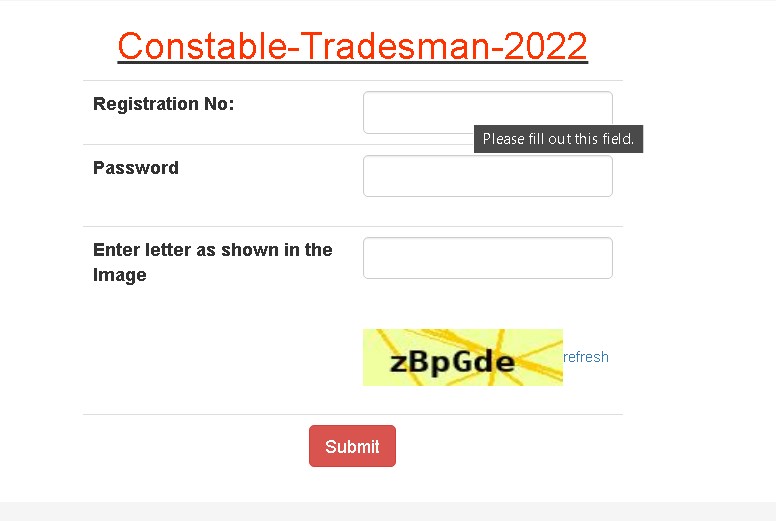 cisf constable login 