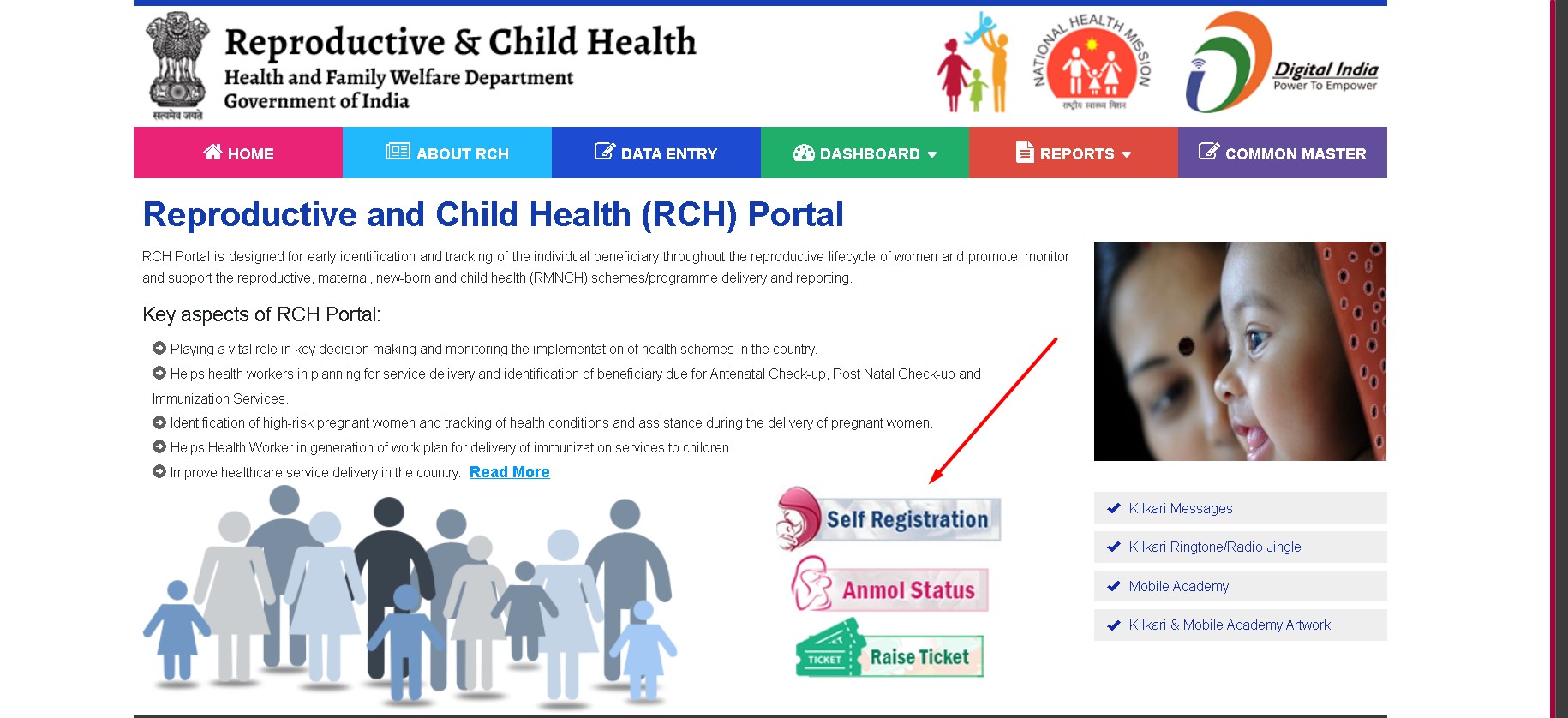 rch portal self-registration