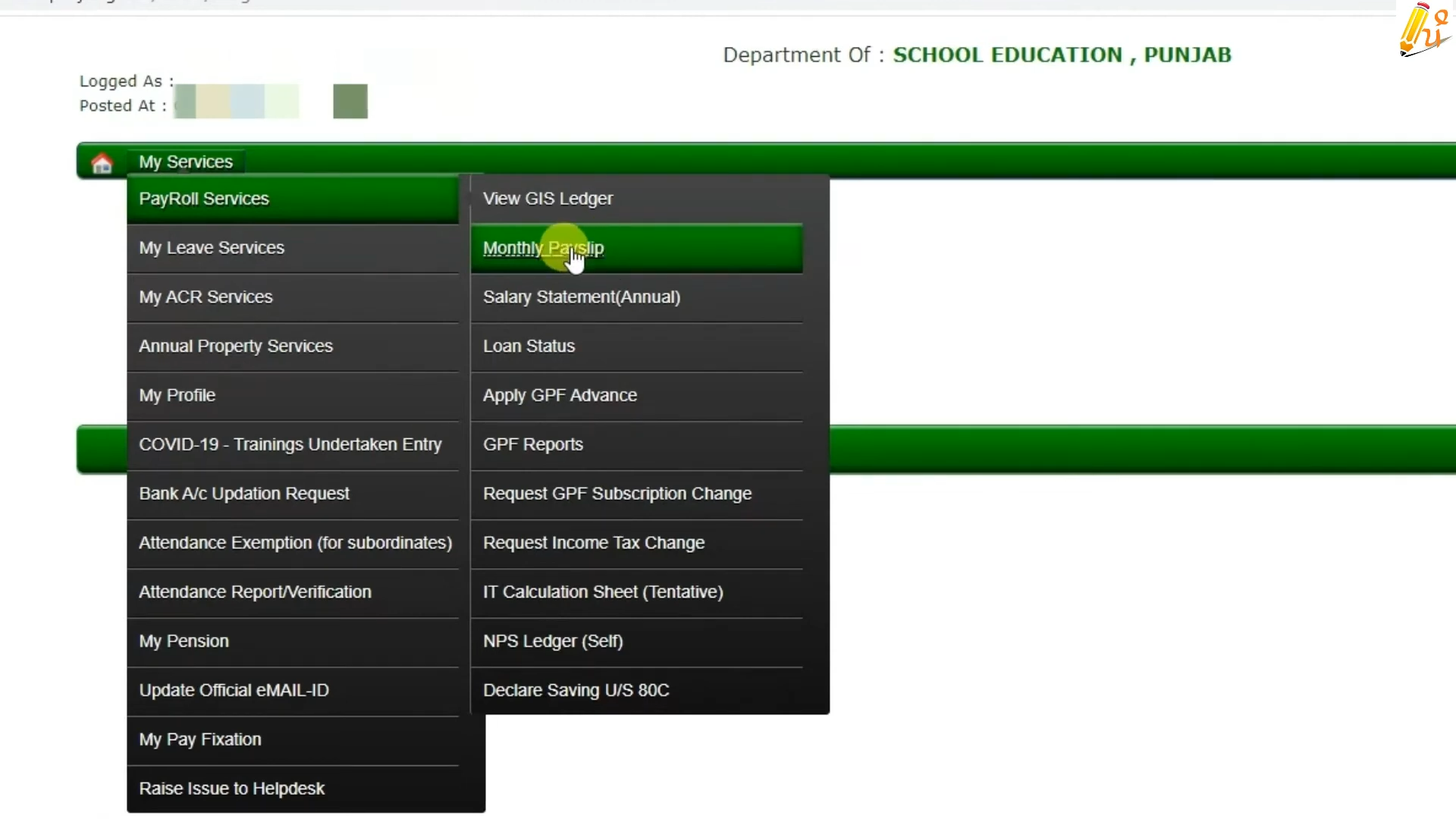 irhms pay slip download