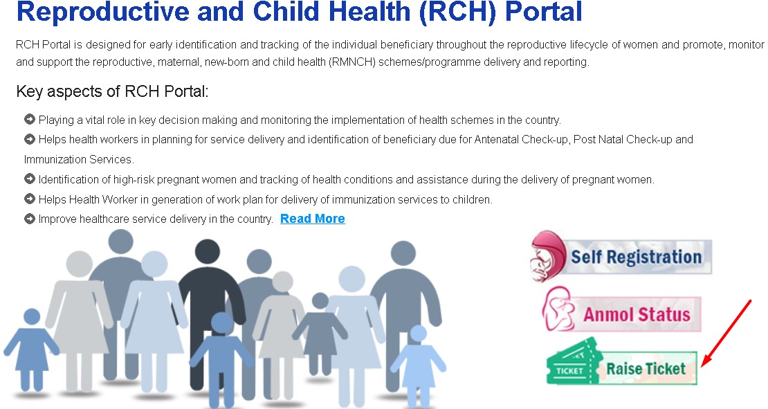 rch portal raise ticket 