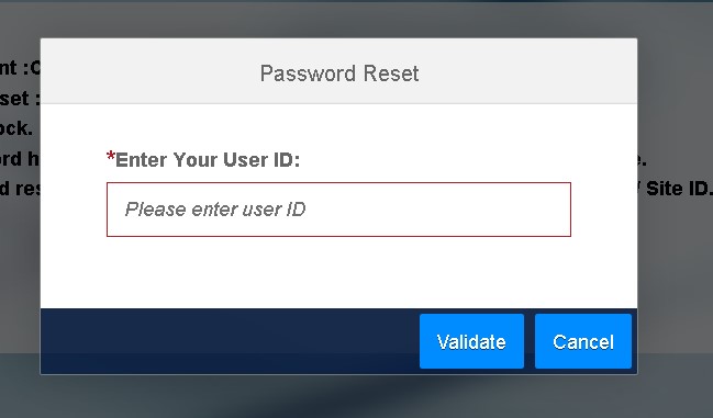 password reset using pan aadhar