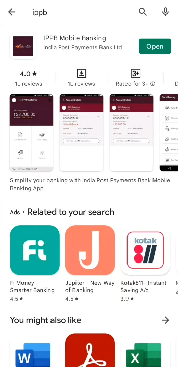 ssy IPPB mobile banking app