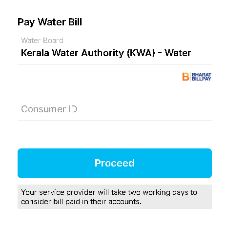 paytm water bill payment page 