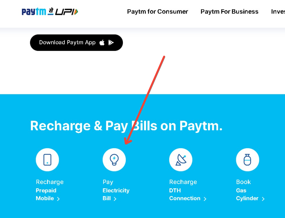 paytm e wallet pay electricity bill 