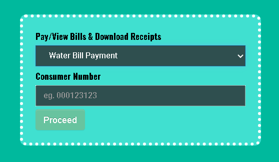 water bill consumer no. page Brihanmumbai Municipal Corporation