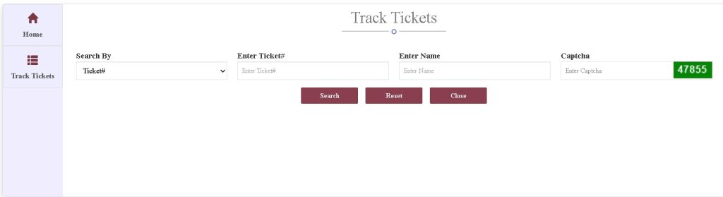 saral track tickets 