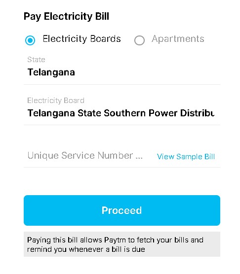 tsspdcl upi billpayment paytm 