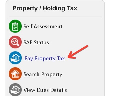 Pay Property tax option suda portal