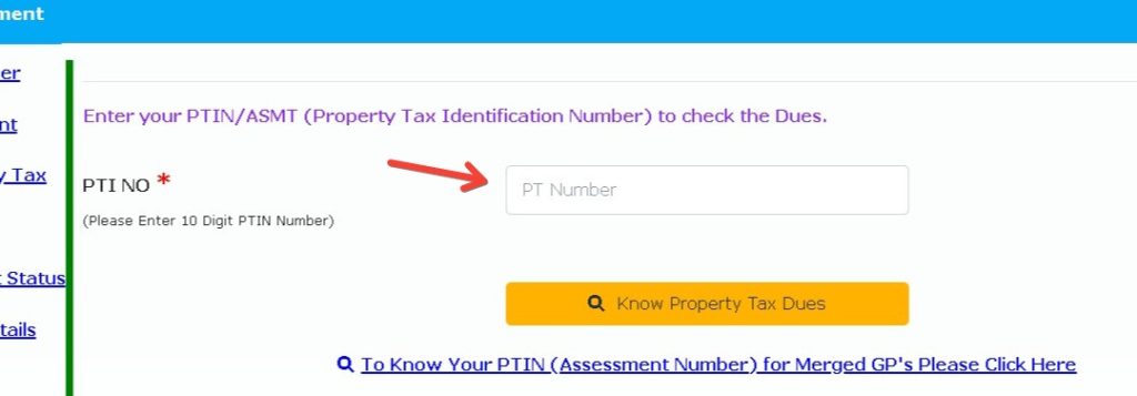 Assessment number gwmc house tax