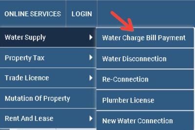Water Charge Bill Payment nnaligarh