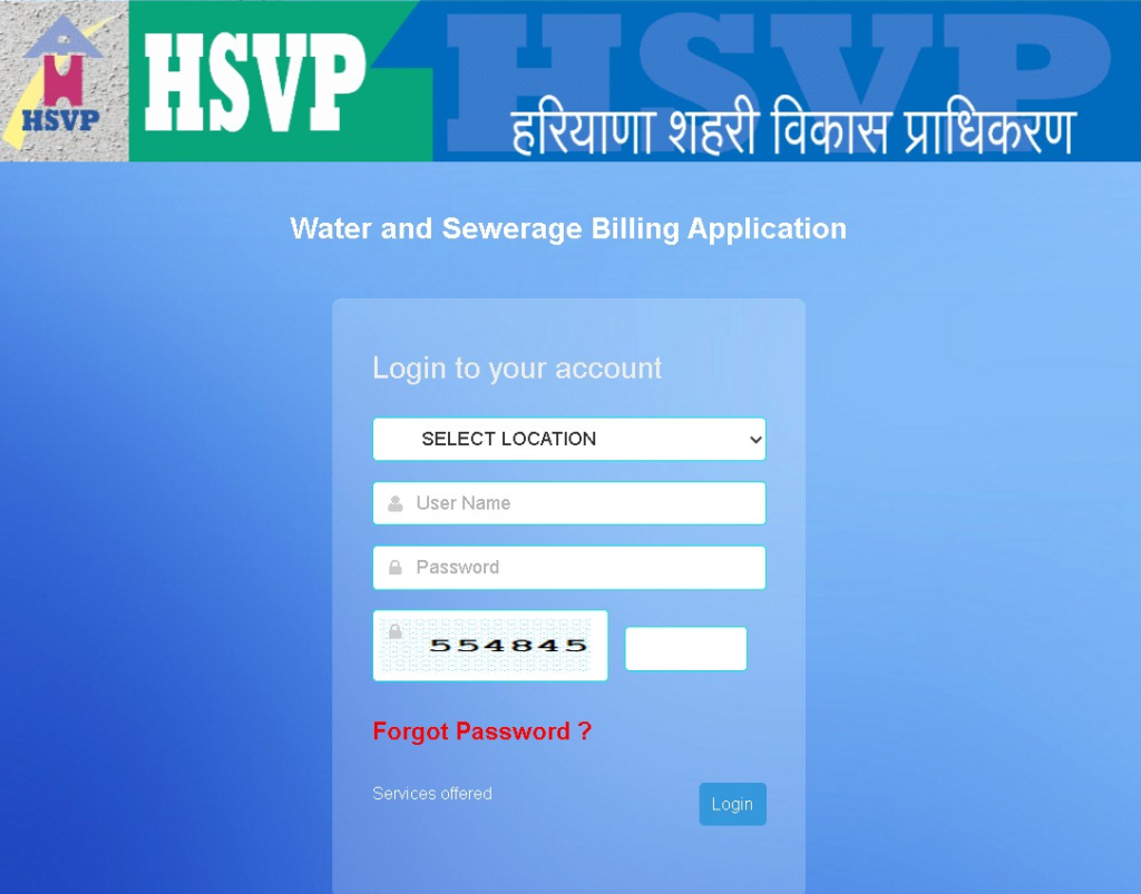 HSVP Portal phed 