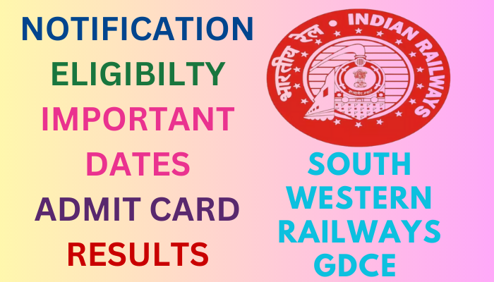 SWR Recruitment 2023 RRC GDCE