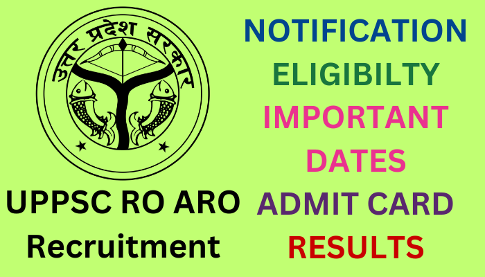 UPPSC RO ARO Notifcation